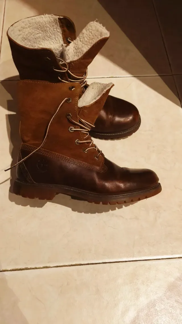 Botas Timberland Mujer Marrón Cuero Talla 38.5