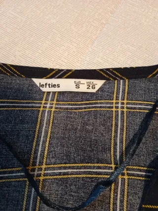 Blusa cuadros Lefties Talla S