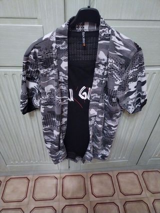 Camicia uomo con T-shirt incorporata