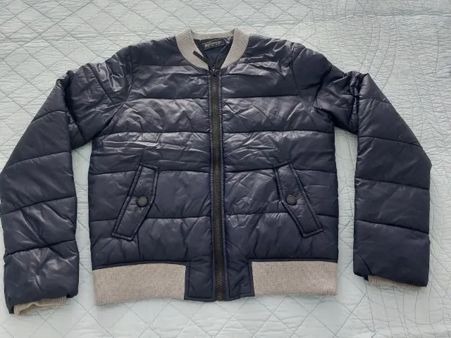 Chaqueta bomber azul marino mujer