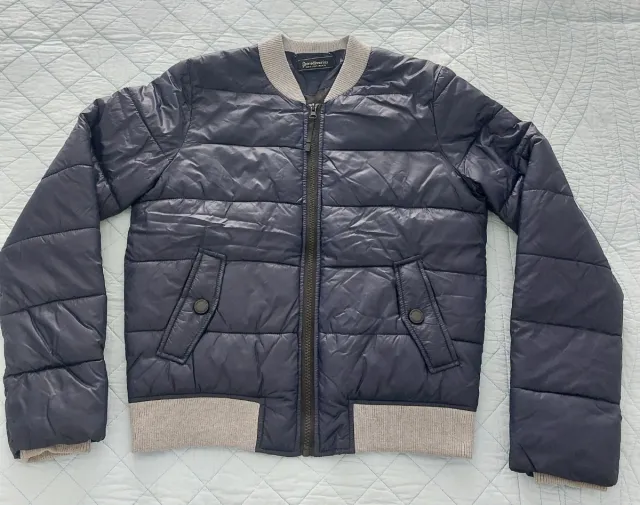 Chaqueta bomber azul marino mujer