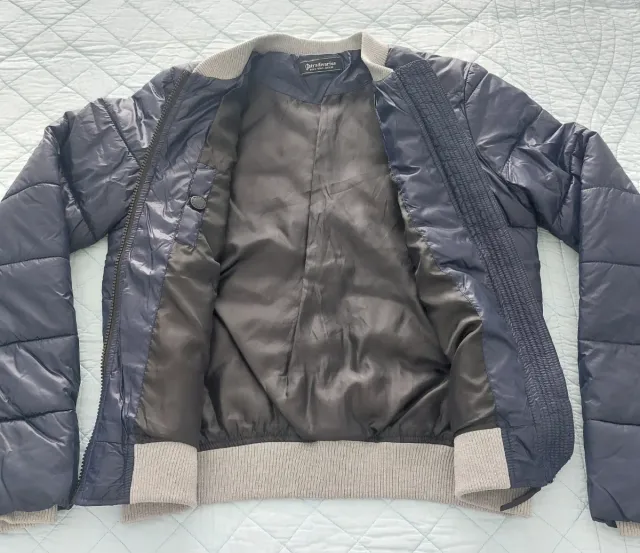 Chaqueta bomber azul marino mujer