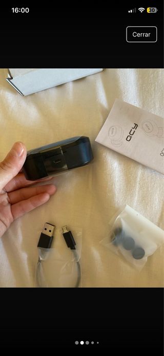 Auriculares QCY T2C TWS Bluetooth negros