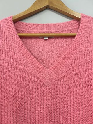 Jersey rosa cuello pico talla XXL