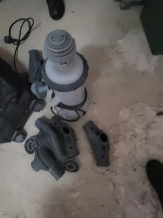 Filtro Piscina Plástico Gris y Negro