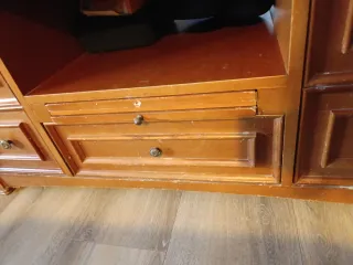 Mesa centro madera antigua