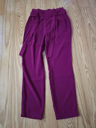 Calças Stradivarius Roxo Tamanho 34