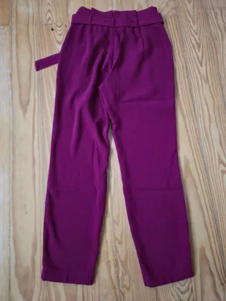 Calças Stradivarius Roxo Tamanho 34