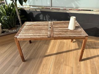 Mesa de madera exterior extensible 140-260