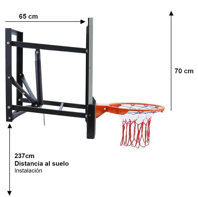Tablero canasta Baloncesto SMASH 780 regulable