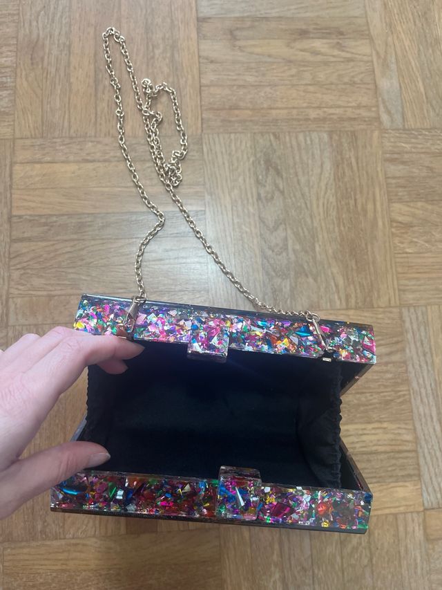 Bolso de fiesta acrílico multicolor