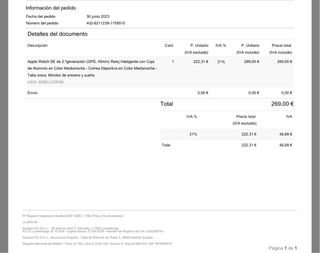Apple Watch SE 2ª Generación 40mm