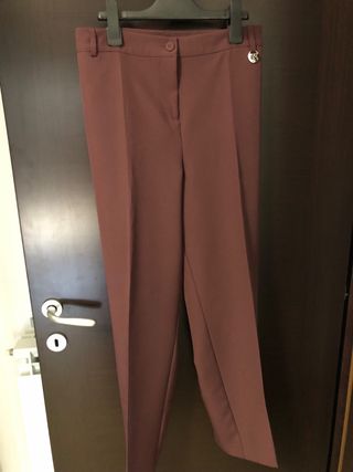 Pantaloni a sigaretta marrone