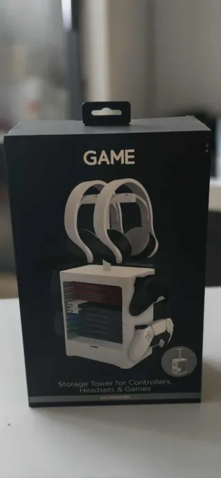 Soporte para mandos, cascos y juegos