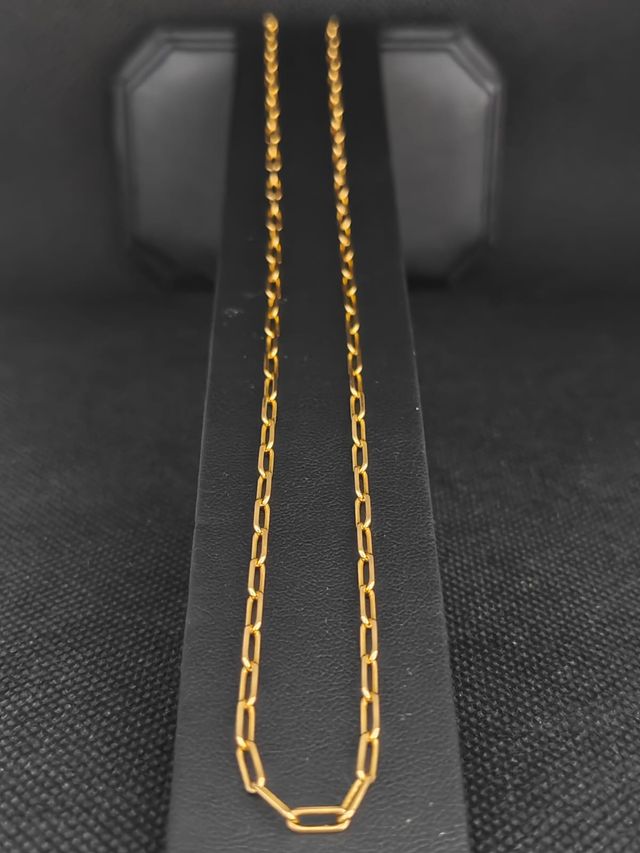 Catena in oro 18k forzata larga.051-02-00461