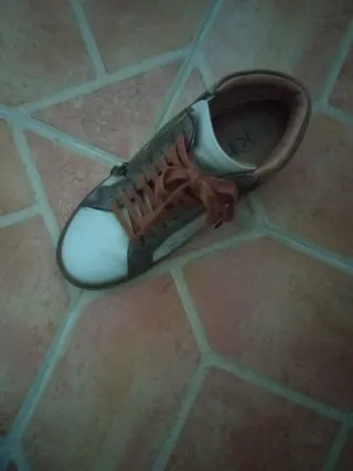 Botines de piel marrones y crema super cómodo