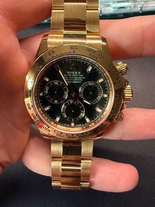 Rolex Daytona Ouro Verde Cronógrafo