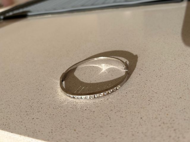 Pulsera de plata con circonitas