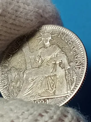 Moneta Francese Argento 1921