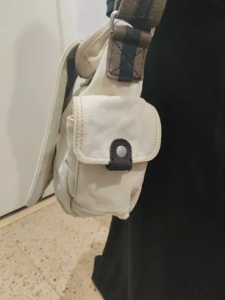 Bandolera vintage GAP beige y marrón