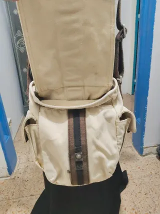 Bandolera vintage GAP beige y marrón