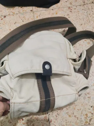 Bandolera vintage GAP beige y marrón