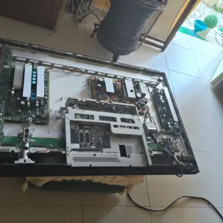 Televisión LG Negra tV Panasonic