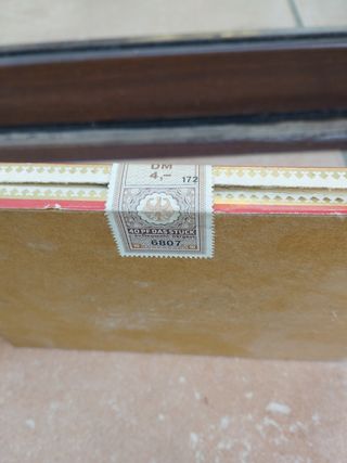 Cajas de puros-cigarros Vintage+Sellos