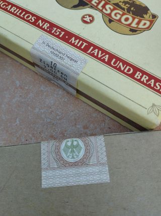 Cajas de puros-cigarros Vintage+Sellos