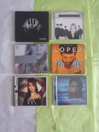 CDs Aitana, LODVG, Amaral, India Martínez