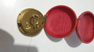 Relógio de corda de mesa vintage Solo 4 Jewels