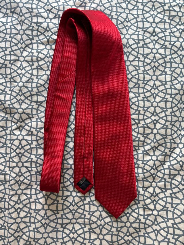 Corbata Macori Roja Texturizada