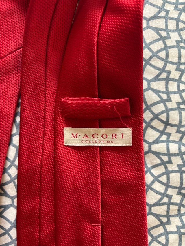 Corbata Macori Roja Texturizada