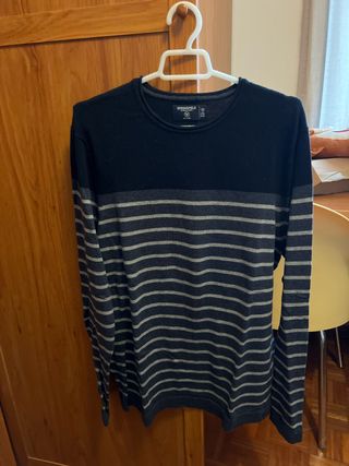 Jersey Springfield Rayas Azul Marino Talla M