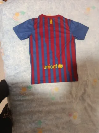 Camiseta Barça 2011-12 Messi 91 goles, talla 8-10.