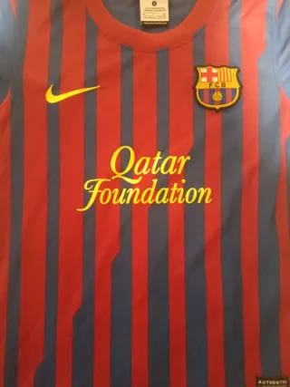 Camiseta Barça 2011-12 Messi 91 goles, talla 8-10.