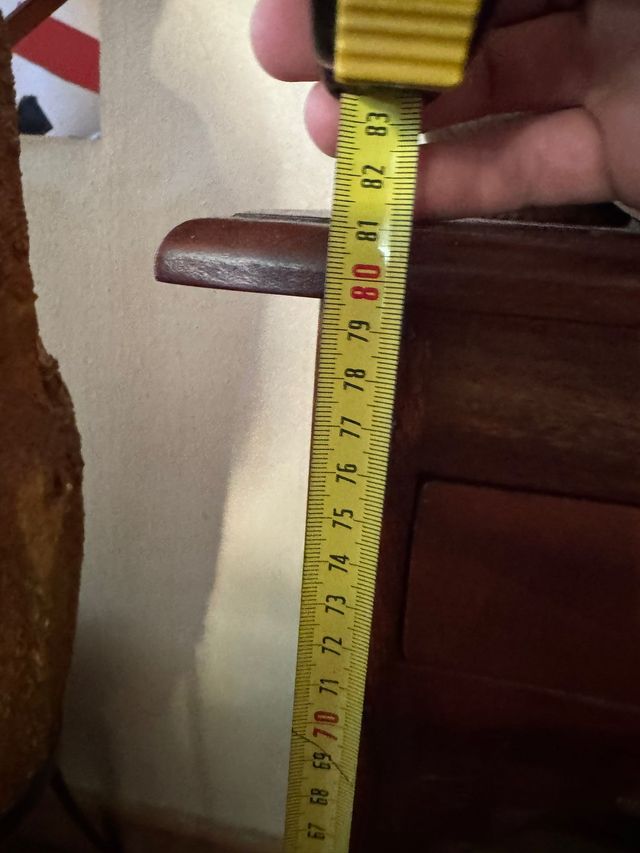 Mesa recibidor madera maciza cajón y balda