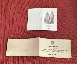 Lote Librito Itinerarios año 1959 y santoral 1961