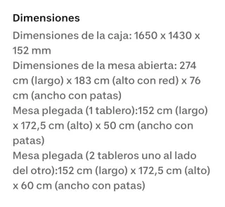 Mesa de ping pong azul