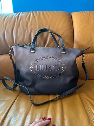 Borsa Liu Jo nera con dettagli oro