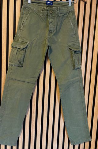 Pantaloni Cargo Uomo GAS Verde Militare