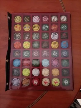 Colección de chapas de cava