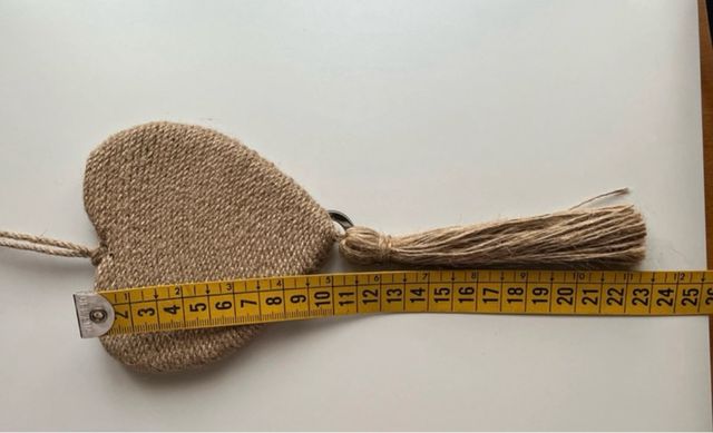 Coração de Juta para Decoração