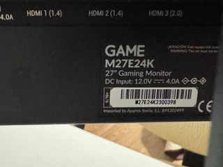 Monitor Gaming GAME 27 pulgadas