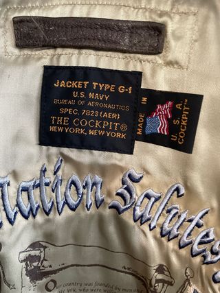Cazadora piloto original marrón G1 The cockpit