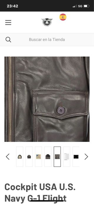 Cazadora piloto original marrón G1 The cockpit