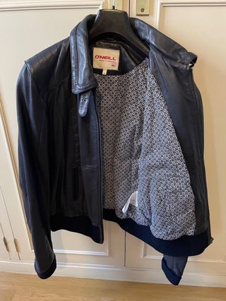 Cazadora Piel O'Neill Azul Talla 42