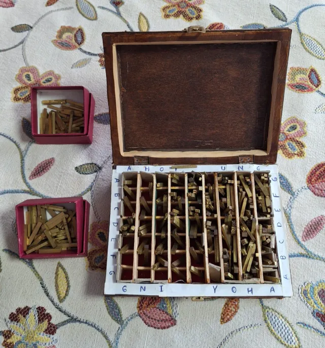 Herramientas Encuadernación Artesanal Sellos Letra