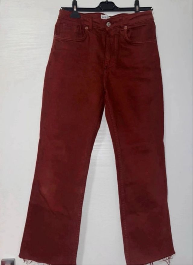 Jeans flare marrone Stradivarius