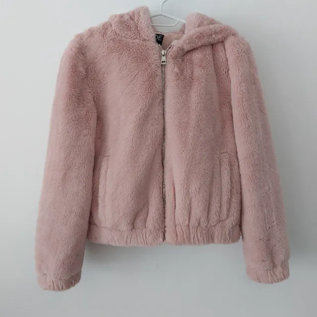 Cazadora pelo sintético rosa INSIDE Talla S